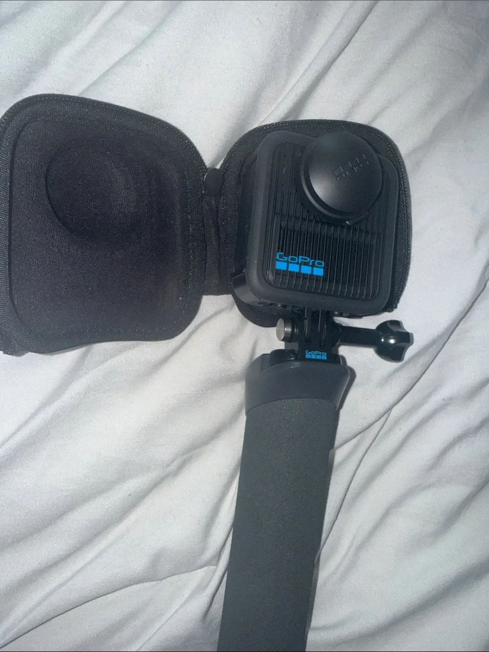 GoPro max2 Black Action Camera with Black Grip and Case